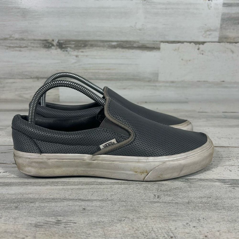 Vans Off The Wall Slip On Sneakers Gray Low Top Unisex M6.5/W8 US‎